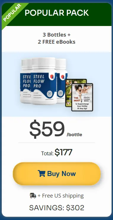 steel flow pro 3 bottles price